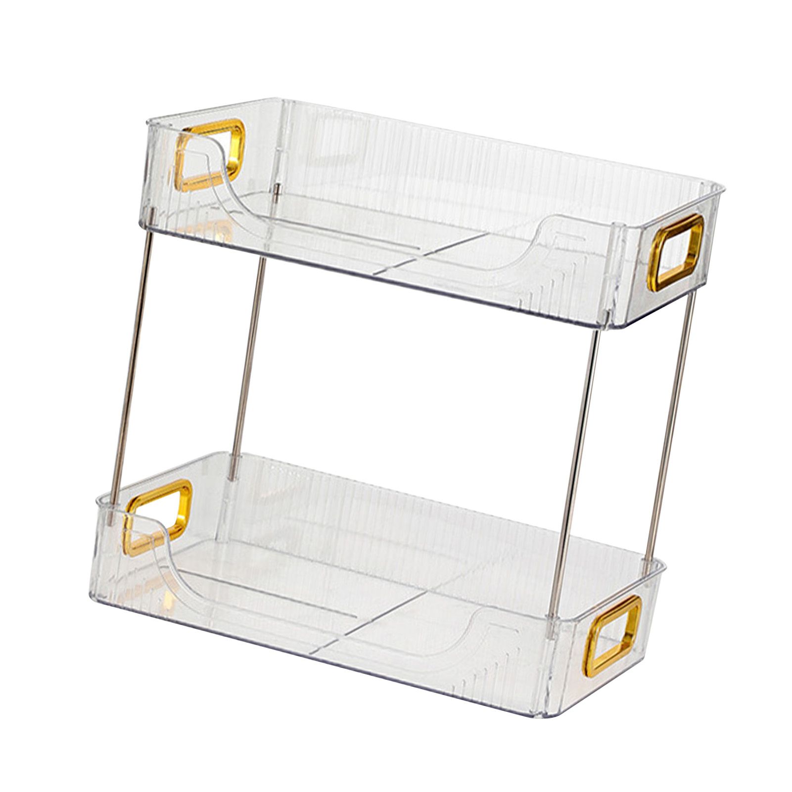 Desktop Organizer 2 Tier Ample Space Modern Storage Rack Shelves for Office view 4