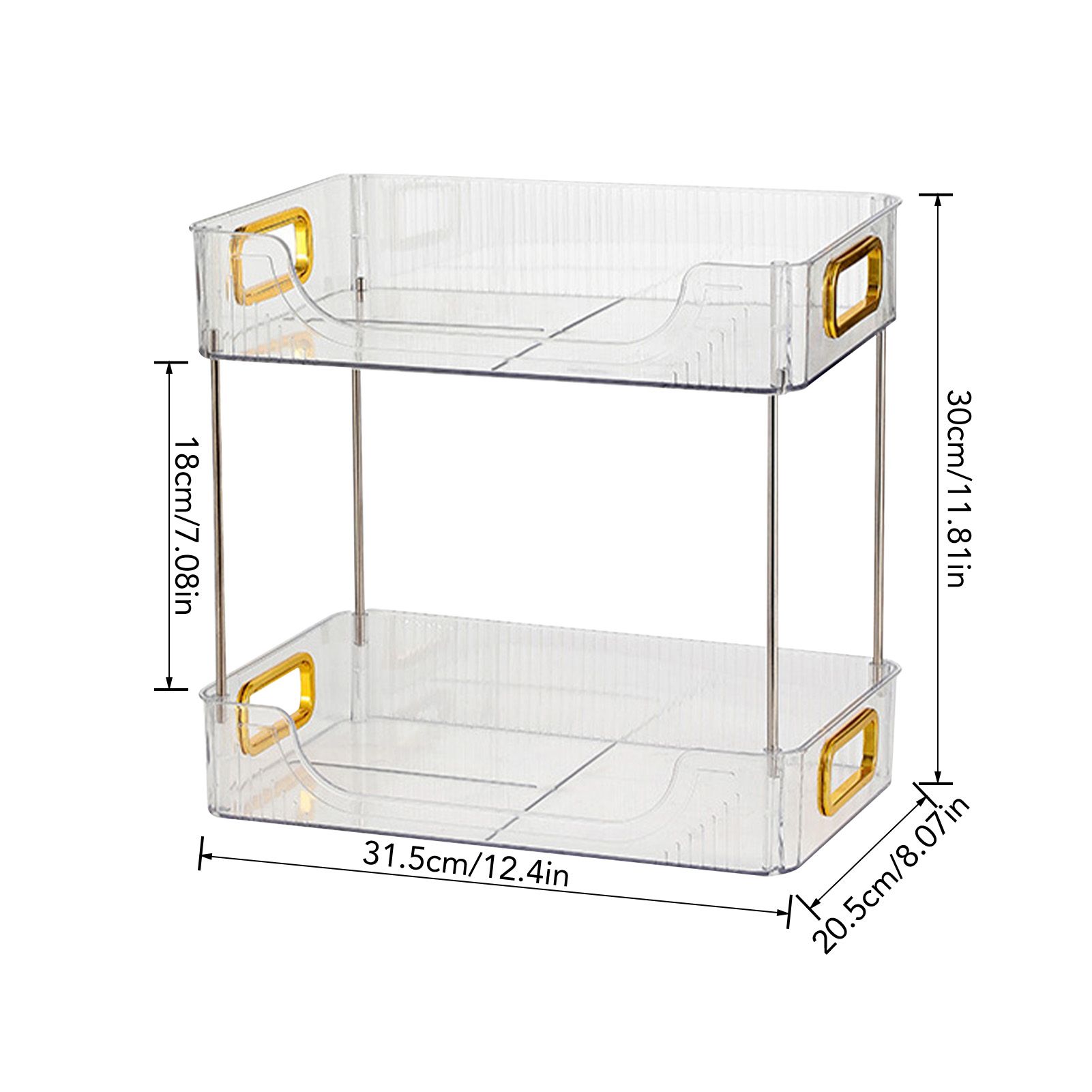 Desktop Organizer 2 Tier Ample Space Modern Storage Rack Shelves for Office view 13