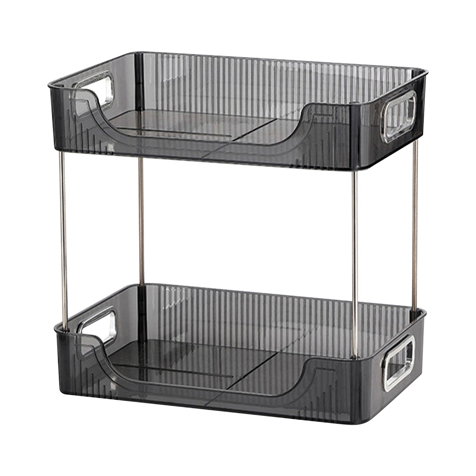Desktop Organizer 2 Tier Ample Space Modern Storage Rack Shelves for Office