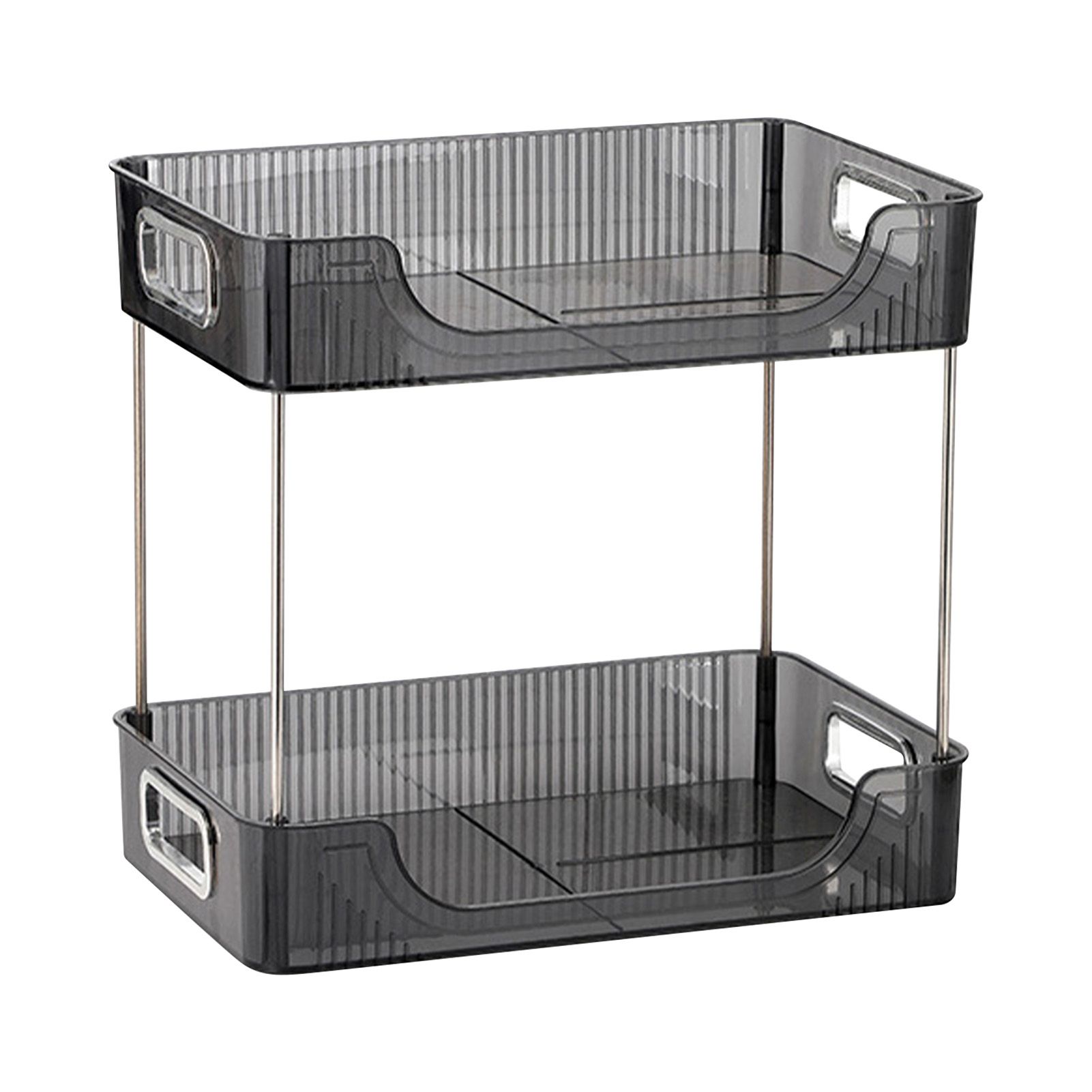 Desktop Organizer 2 Tier Ample Space Modern Storage Rack Shelves for Office view 2