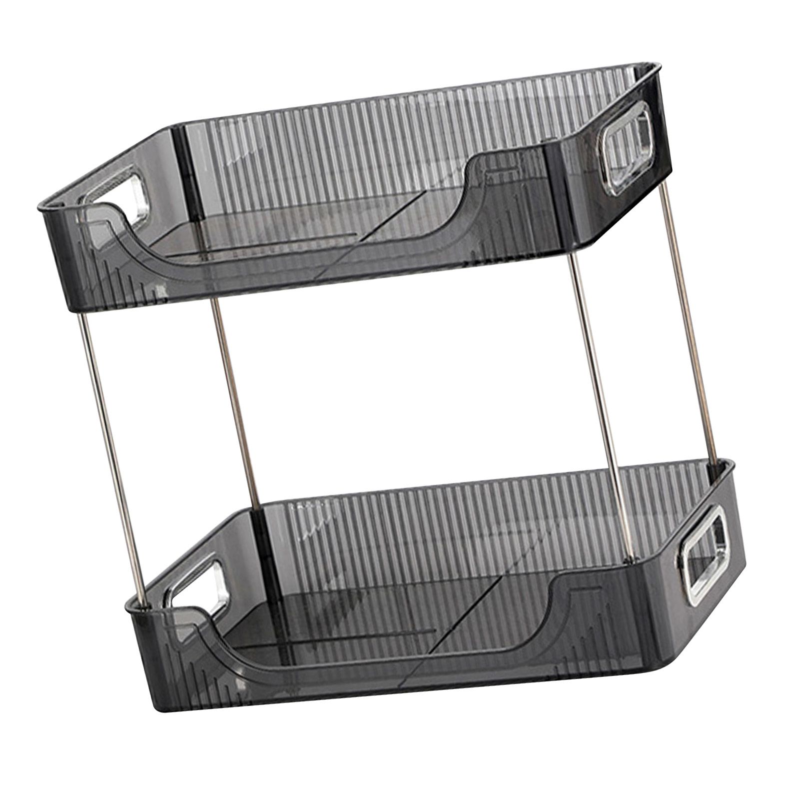 Desktop Organizer 2 Tier Ample Space Modern Storage Rack Shelves for Office view 4