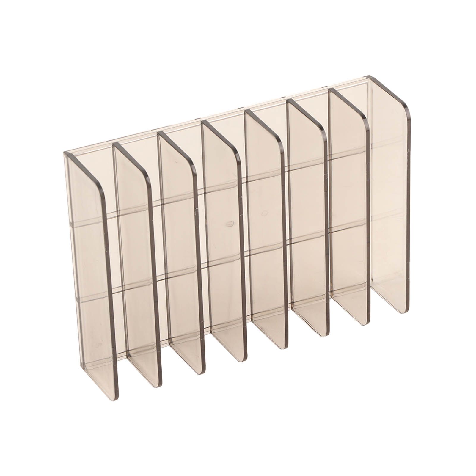 Eyeshadow Palettes Organizer 7 Sections Transparent Makeup Holder for Bathroom view 6