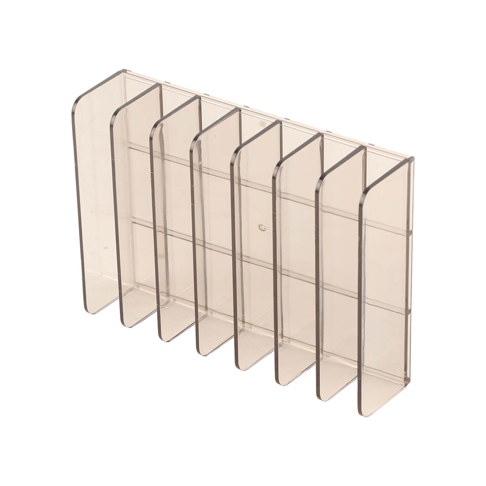 Eyeshadow Palettes Organizer 7 Sections Transparent Makeup Holder for Bathroom view 7