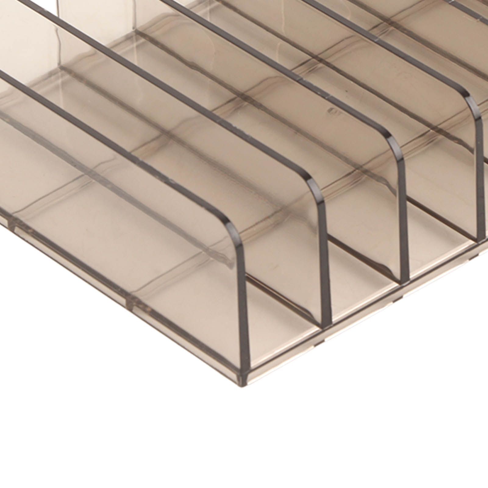 Eyeshadow Palettes Organizer 7 Sections Transparent Makeup Holder for Bathroom view 13