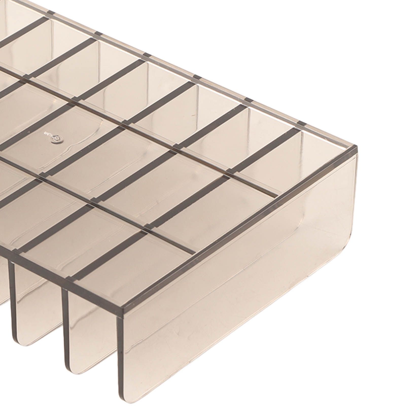 Eyeshadow Palettes Organizer 7 Sections Transparent Makeup Holder for Bathroom view 14