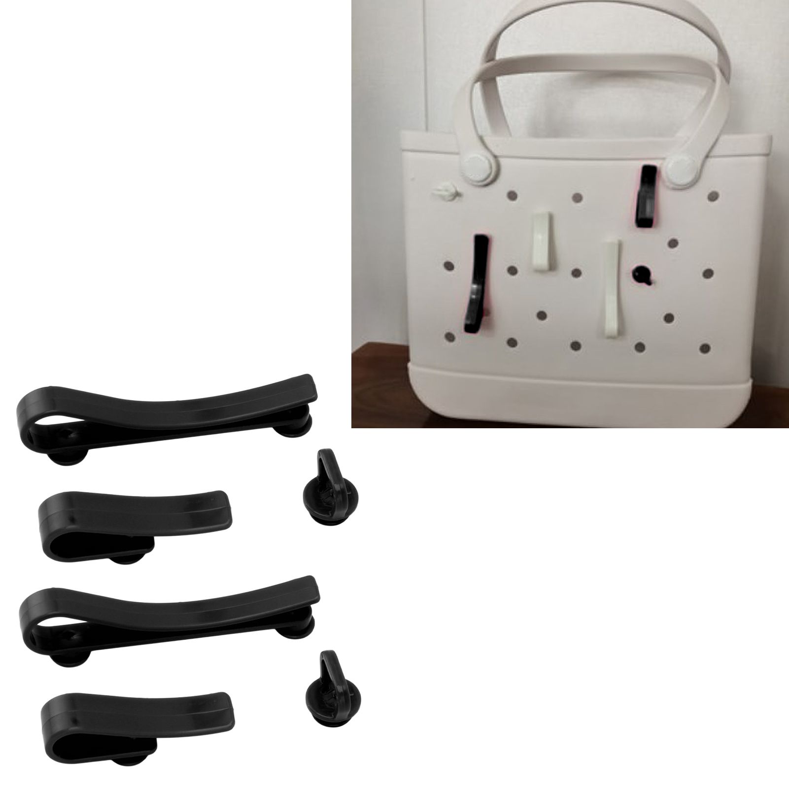 Plastic Beach Bag Hooks Accessories for Bogg Bags Insert Charm Cutie Cup view 11