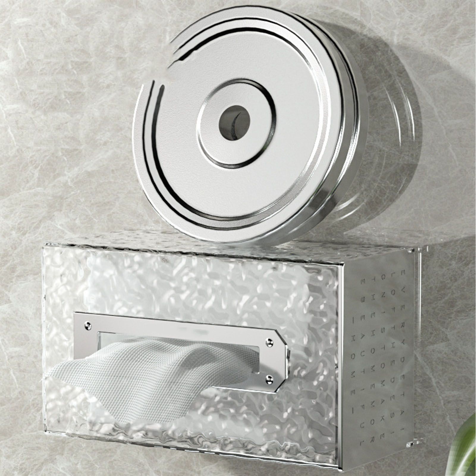 Napkin Paper Holder Box Space Saving Home Decoration Rugged Wall Mounted view 5