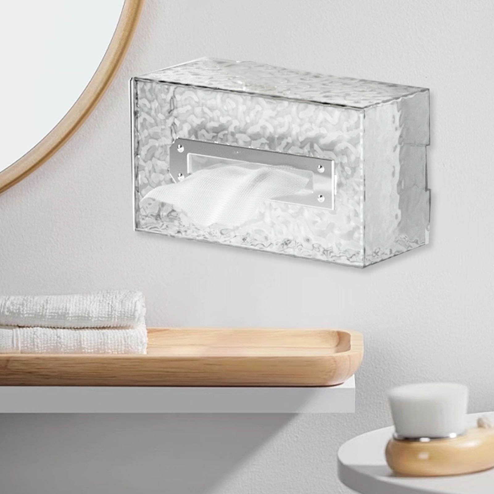 Napkin Paper Holder Box Space Saving Home Decoration Rugged Wall Mounted view 10