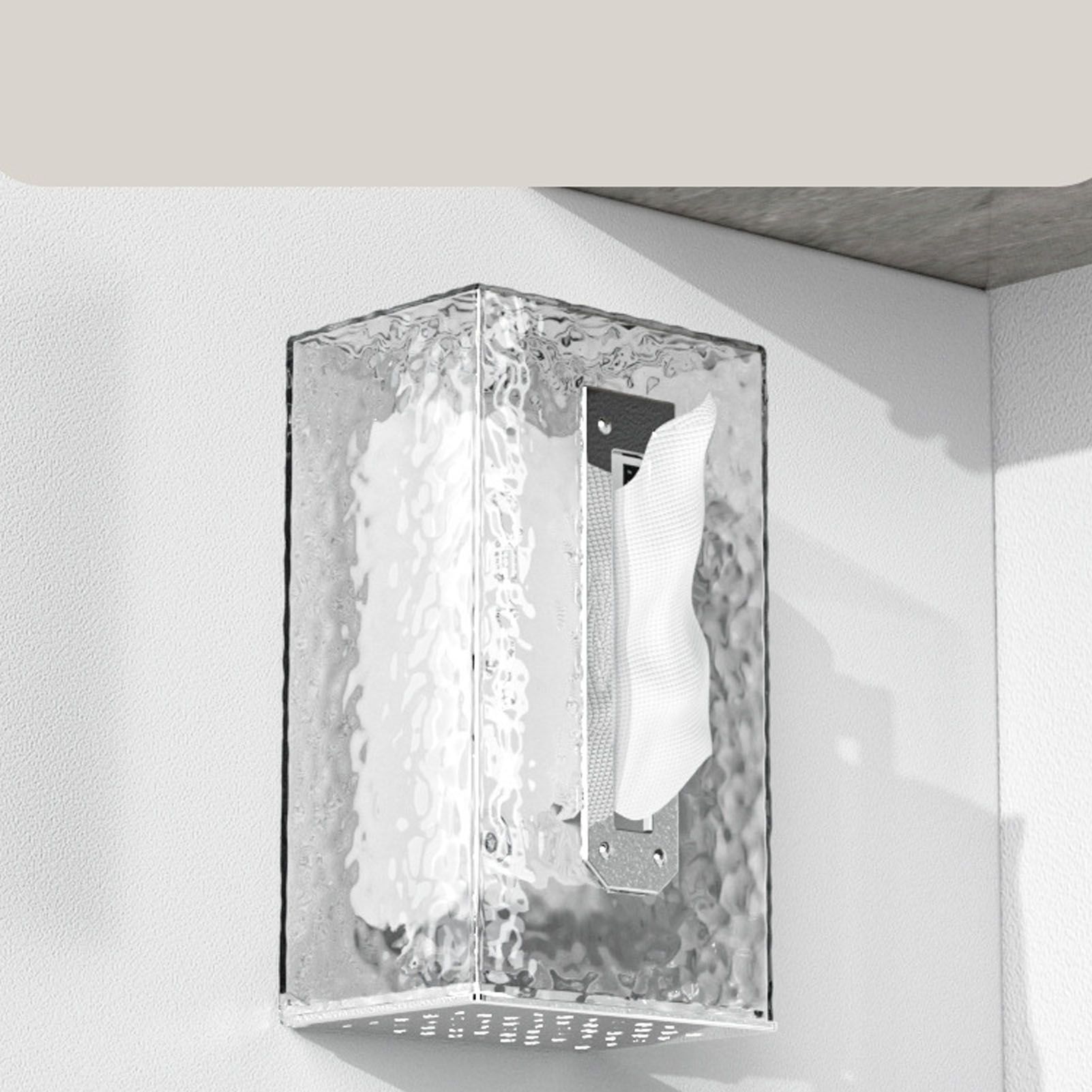 Napkin Paper Holder Box Space Saving Home Decoration Rugged Wall Mounted view 11