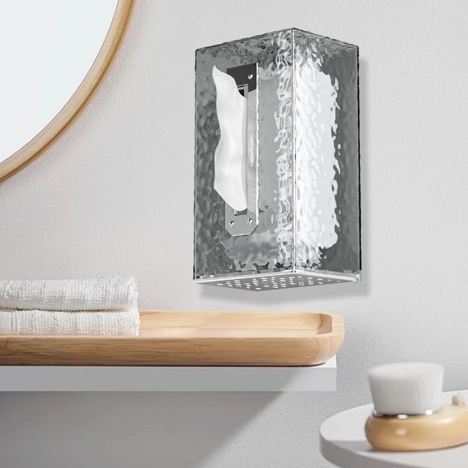 Napkin Paper Holder Box Space Saving Home Decoration Rugged Wall Mounted view 10