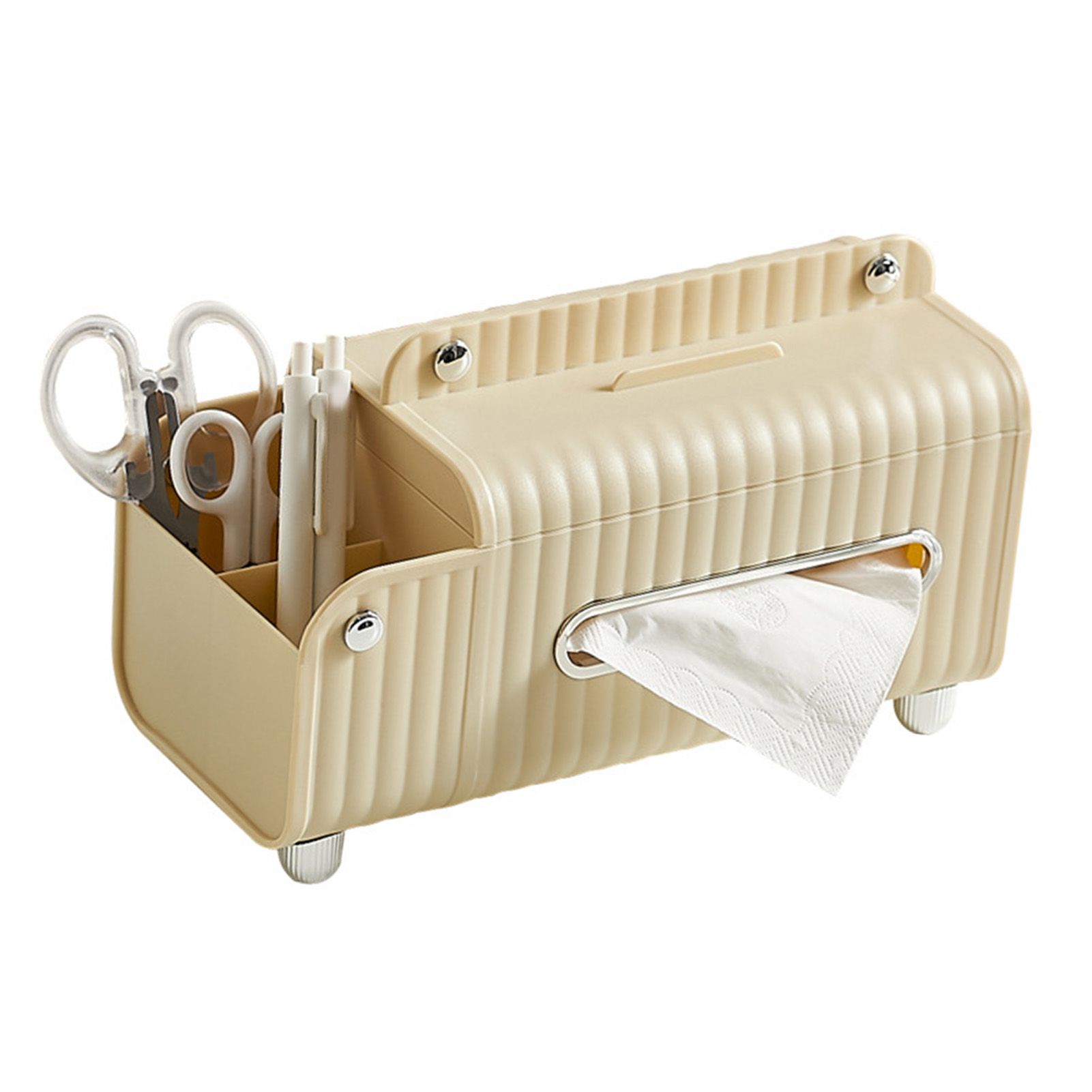 Tissue Box Cover HIPS ABS Multifunctional Desktop Rectangular Napkin Dispenser