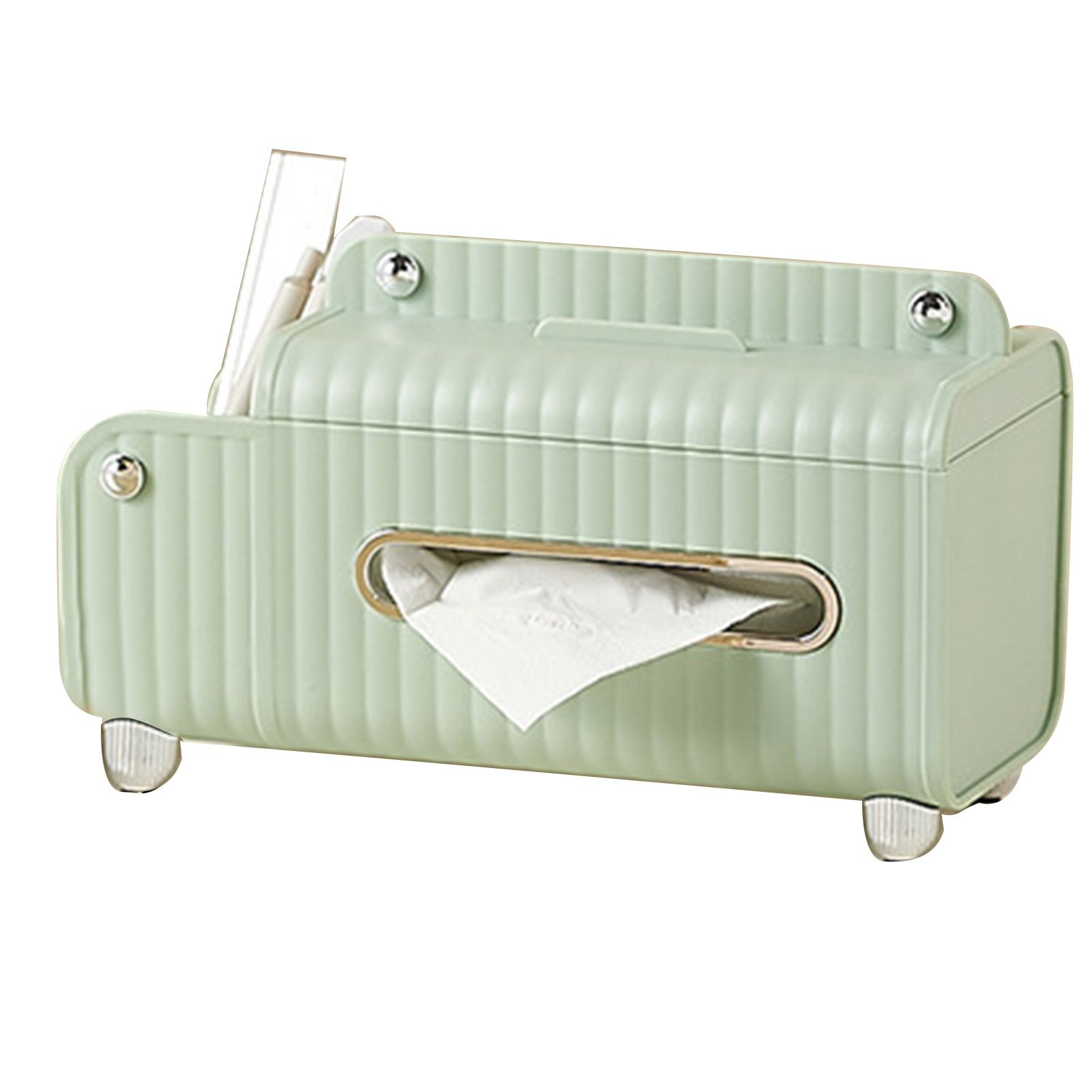 Tissue Box Cover HIPS ABS Multifunctional Desktop Rectangular Napkin Dispenser