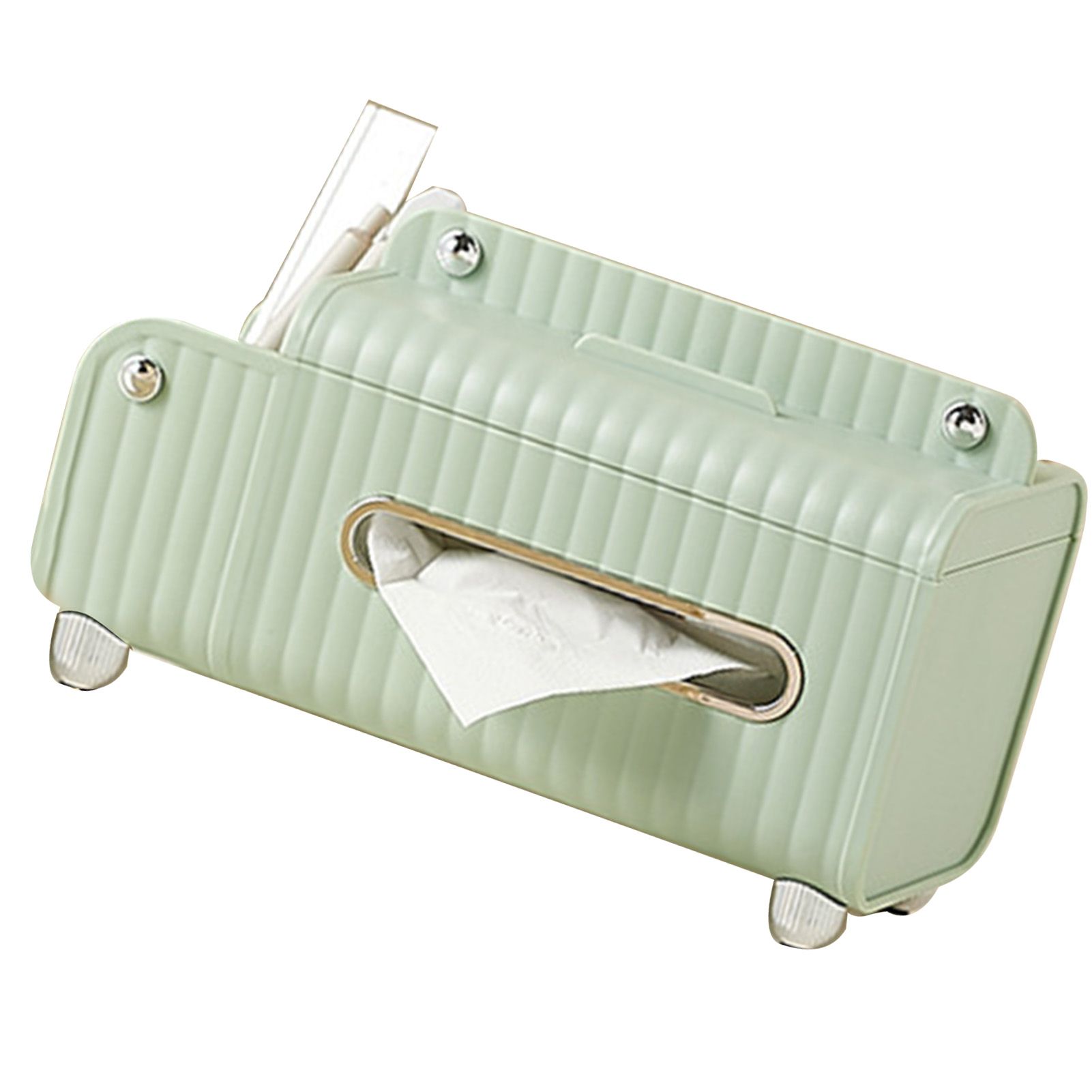 Tissue Box Cover HIPS ABS Multifunctional Desktop Rectangular Napkin Dispenser view 3