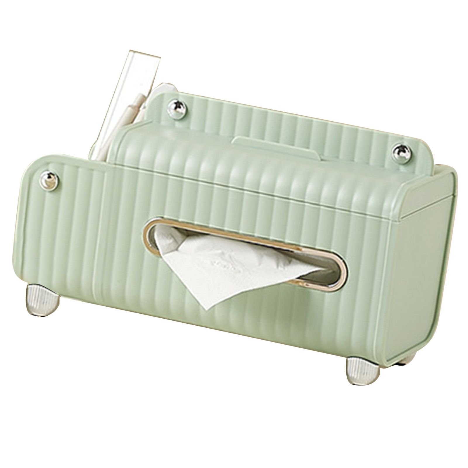 Tissue Box Cover HIPS ABS Multifunctional Desktop Rectangular Napkin Dispenser view 4
