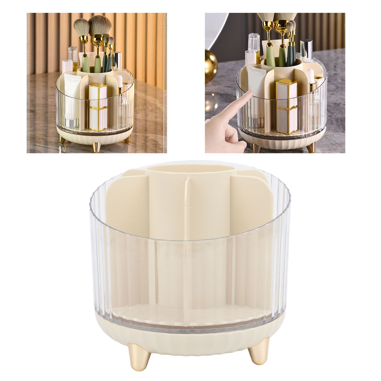 Rotating Makeup Brush Holder 360 Degree Rotating Makeup Brush Organizer view 11