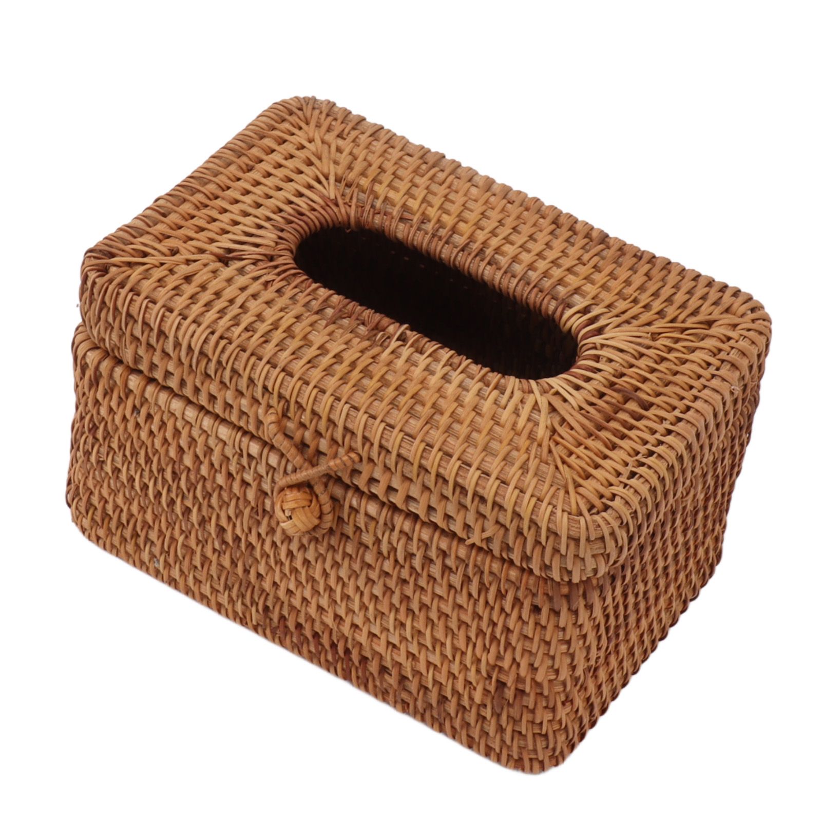 Rectangular Rattan Tissue Box Cover Rattan Woven Tissue Box Holder for view 8