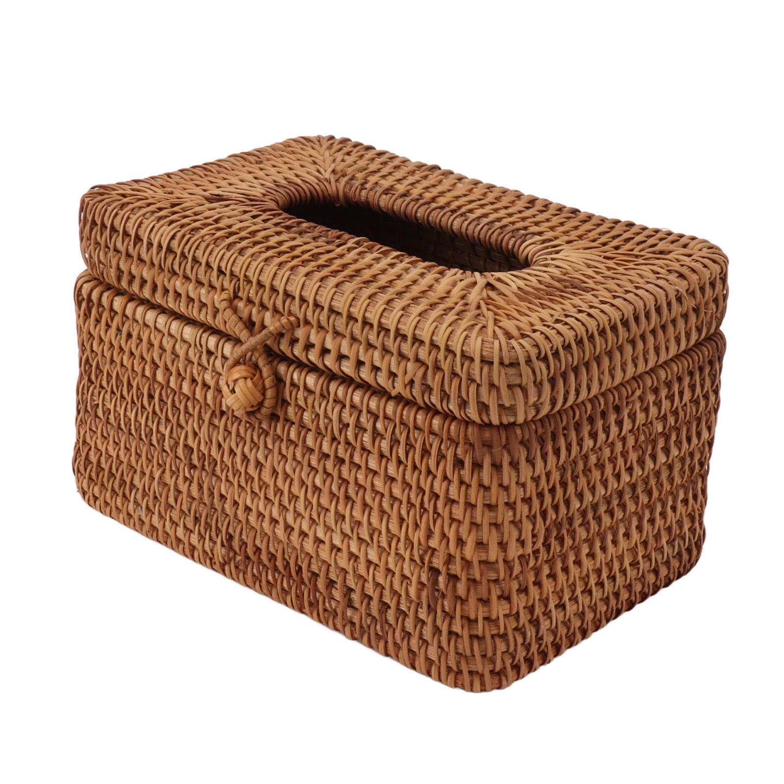 Rectangular Rattan Tissue Box Cover Rattan Woven Tissue Box Holder for view 9