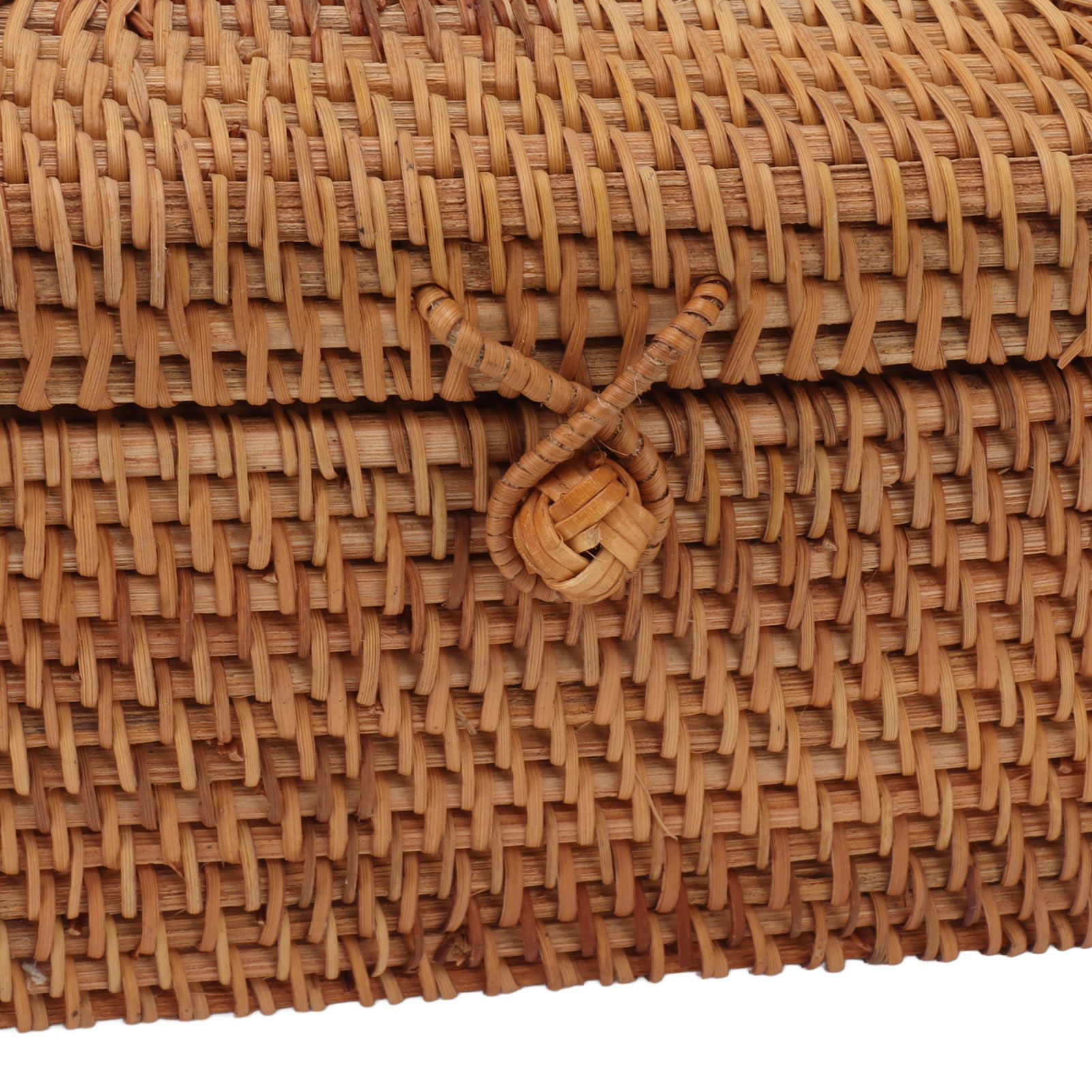 Rectangular Rattan Tissue Box Cover Rattan Woven Tissue Box Holder for view 13