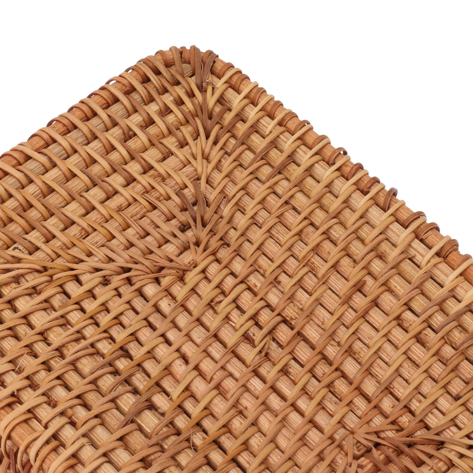 Rectangular Rattan Tissue Box Cover Rattan Woven Tissue Box Holder for view 15