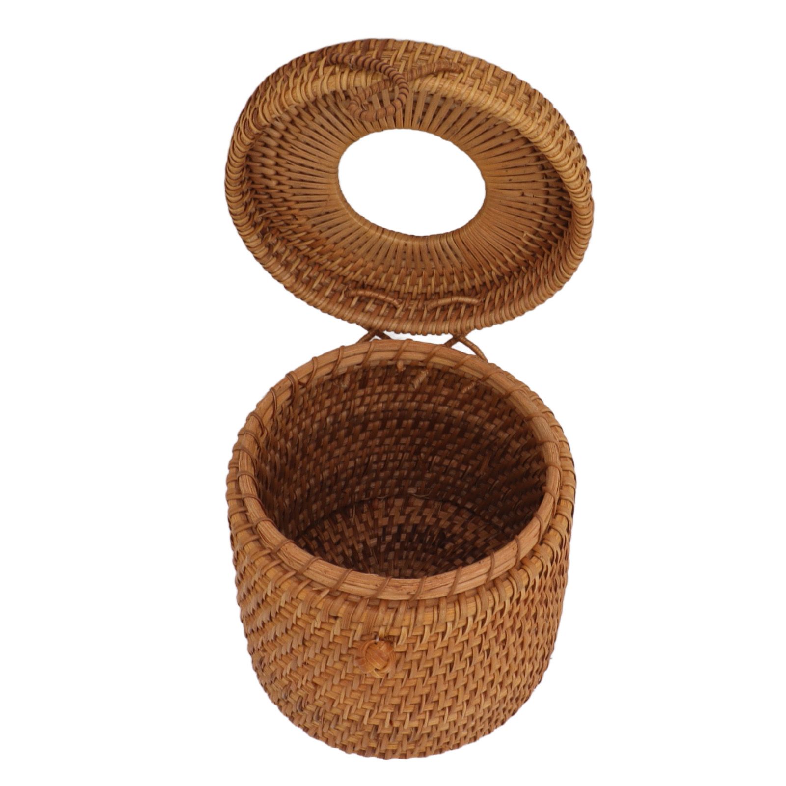 Rectangular Rattan Tissue Box Cover Rattan Woven Tissue Box Holder for view 2