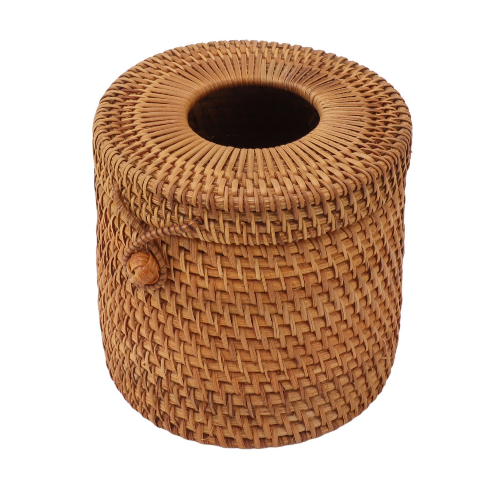 Rectangular Rattan Tissue Box Cover Rattan Woven Tissue Box Holder for view 3