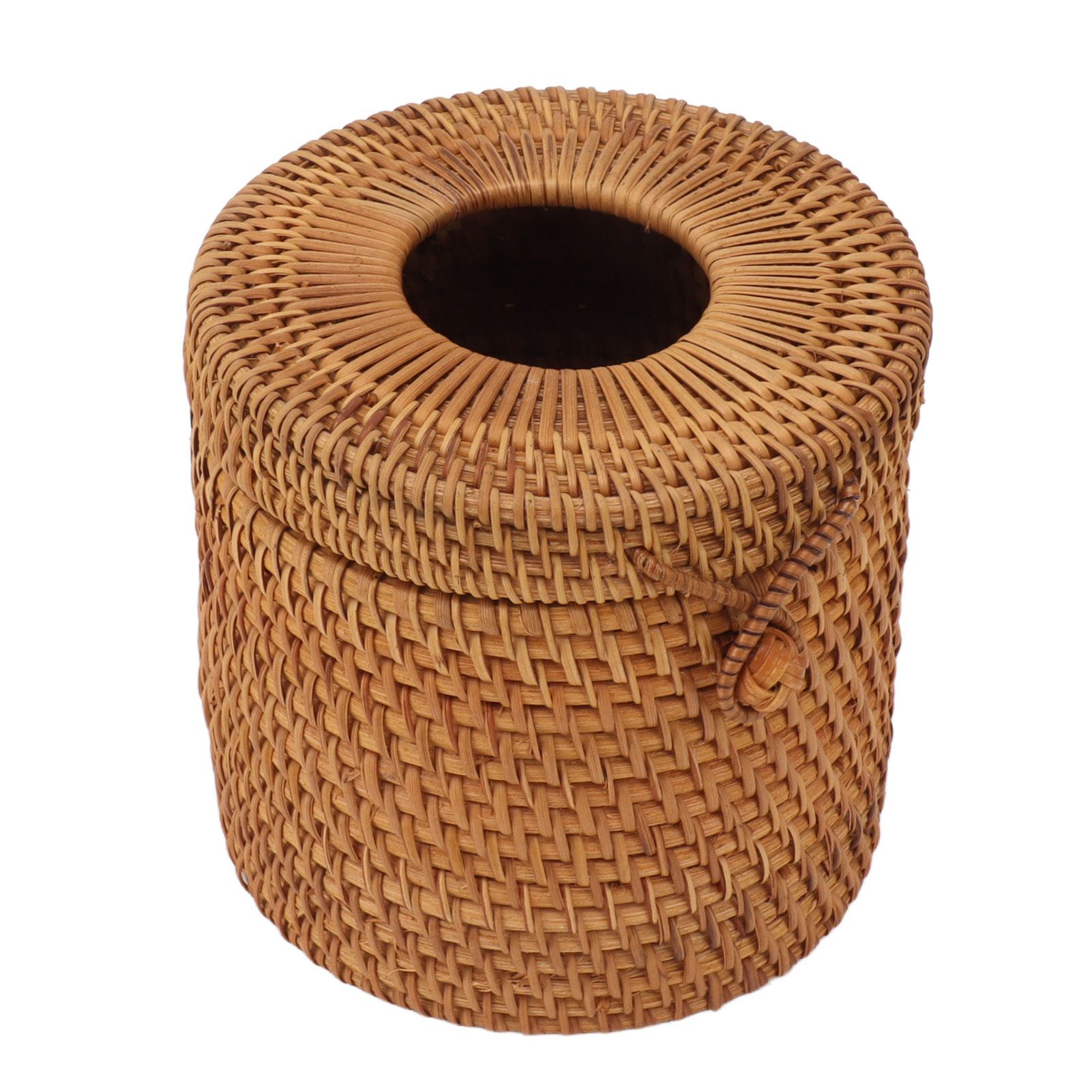 Rectangular Rattan Tissue Box Cover Rattan Woven Tissue Box Holder for view 4