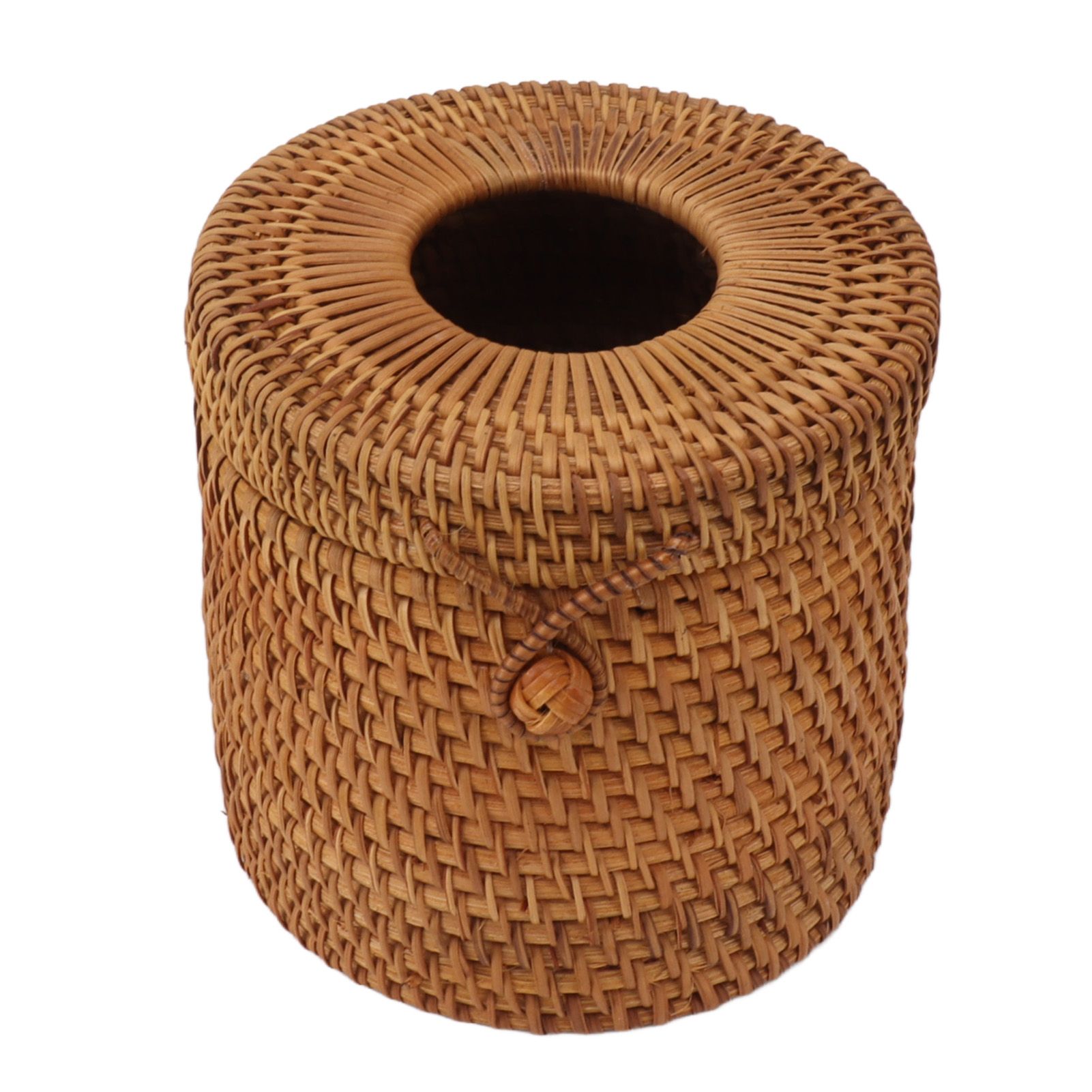 Rectangular Rattan Tissue Box Cover Rattan Woven Tissue Box Holder for view 5