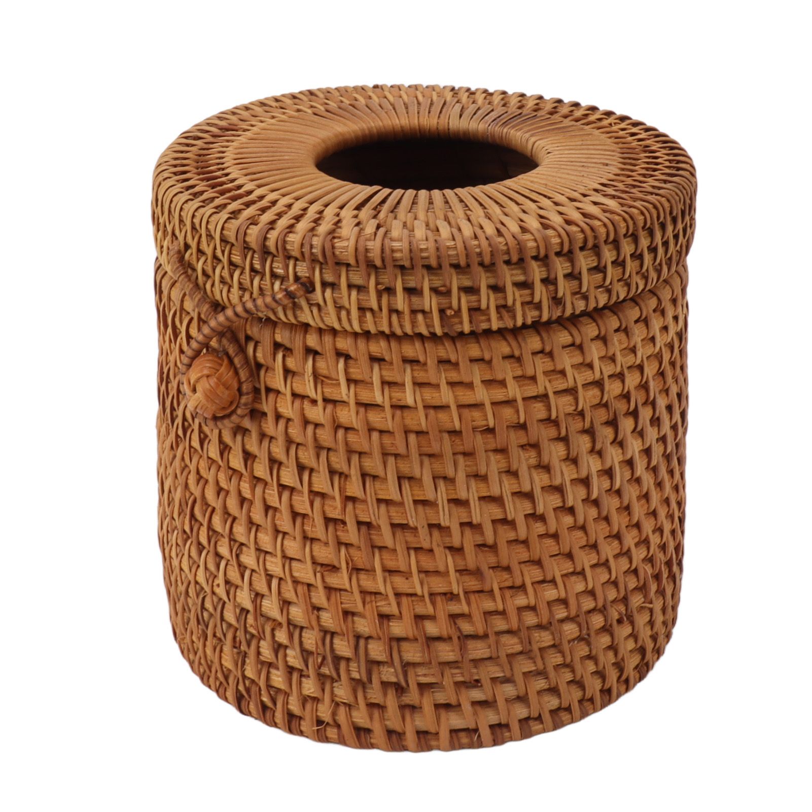 Rectangular Rattan Tissue Box Cover Rattan Woven Tissue Box Holder for view 6