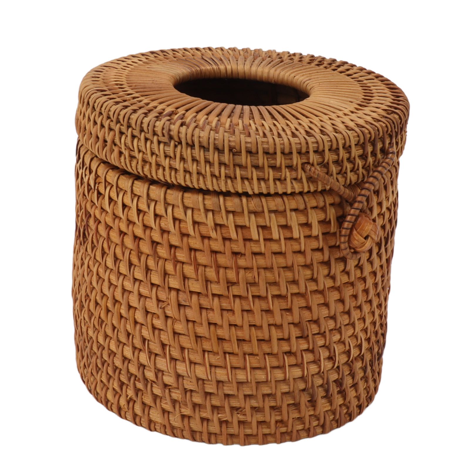Rectangular Rattan Tissue Box Cover Rattan Woven Tissue Box Holder for view 7
