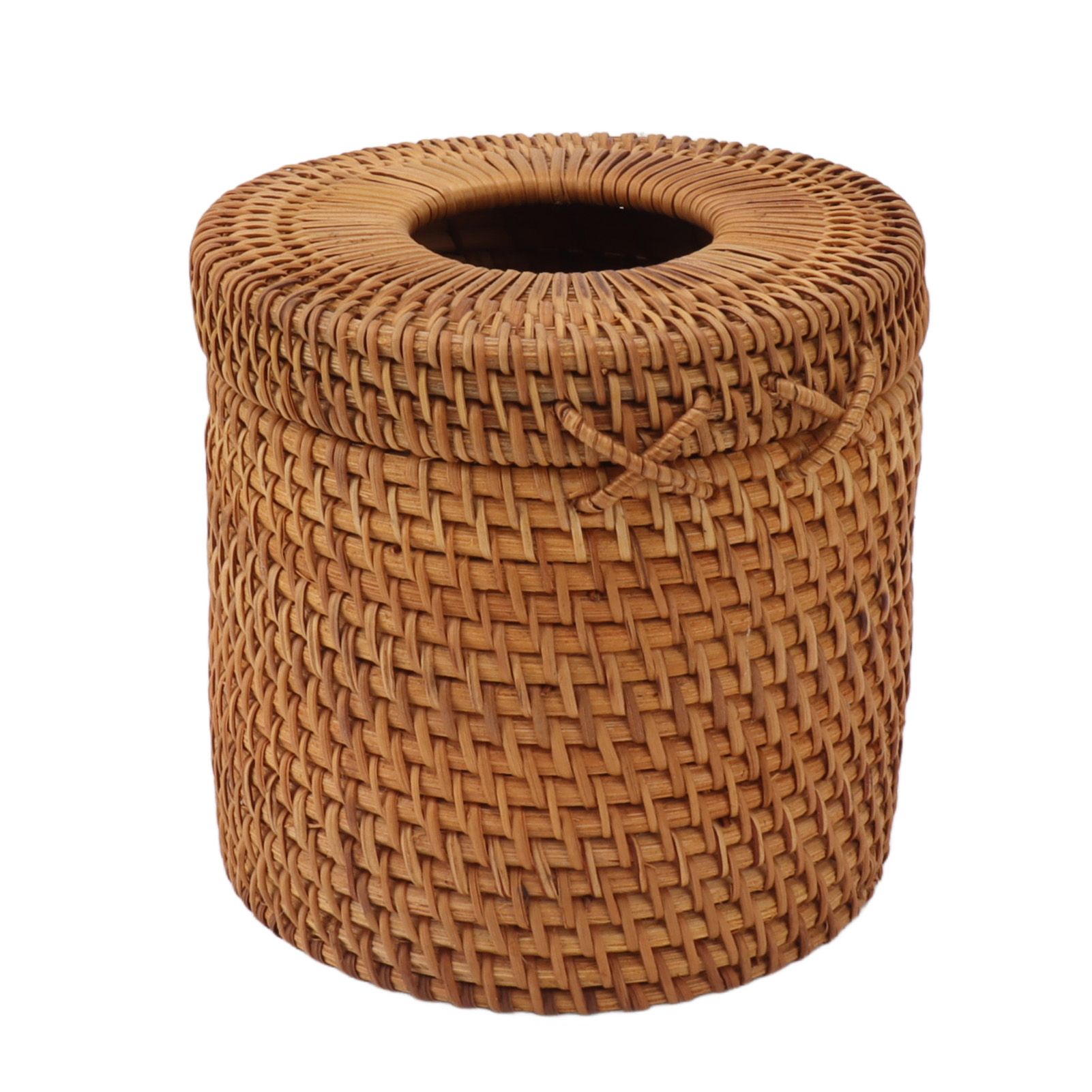 Rectangular Rattan Tissue Box Cover Rattan Woven Tissue Box Holder for view 9