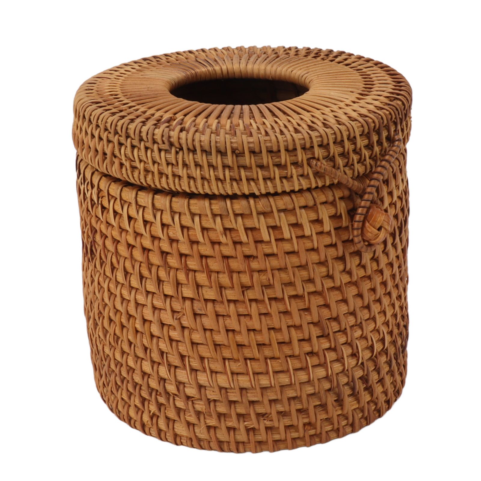 Rectangular Rattan Tissue Box Cover Rattan Woven Tissue Box Holder for view 10