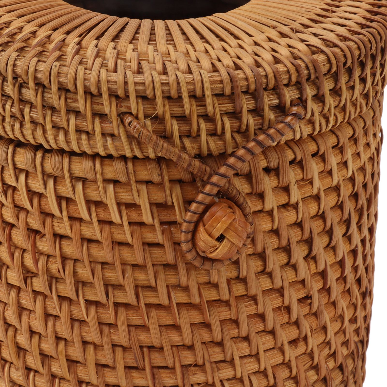 Rectangular Rattan Tissue Box Cover Rattan Woven Tissue Box Holder for view 13