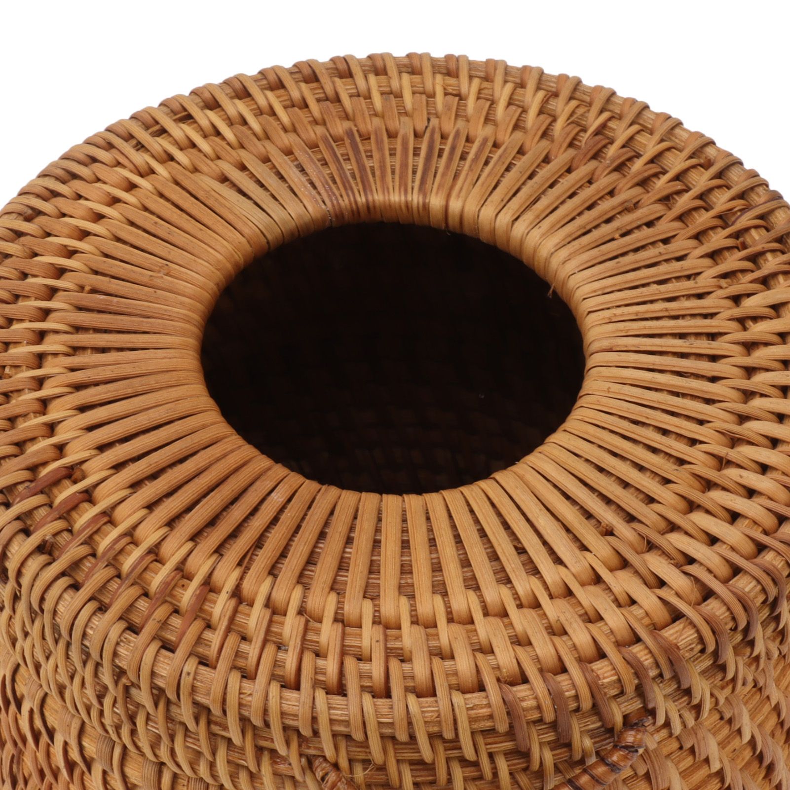 Rectangular Rattan Tissue Box Cover Rattan Woven Tissue Box Holder for view 15