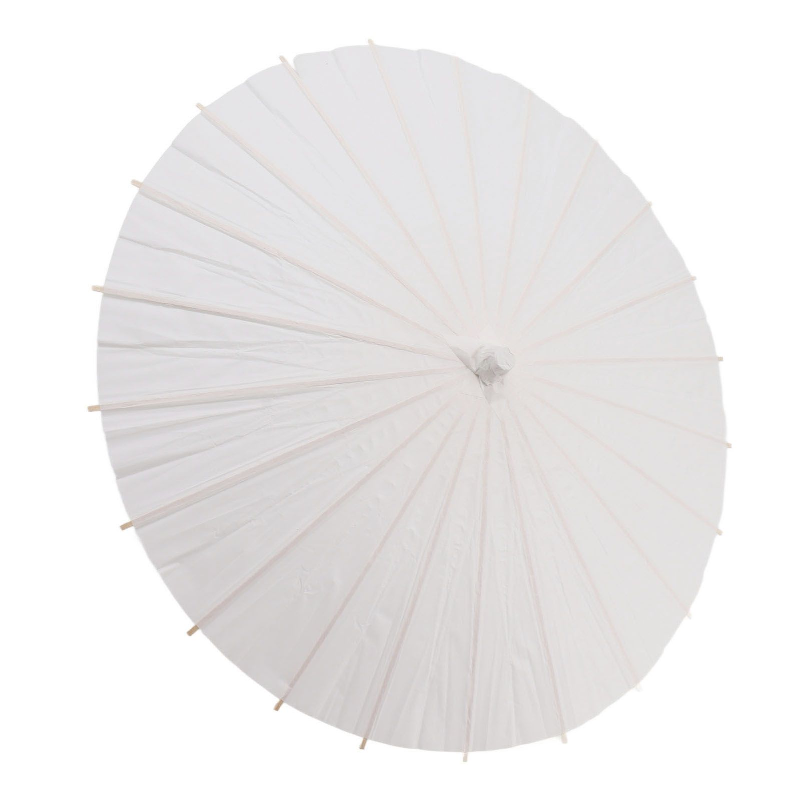 Kids Paper Parasol Bamboo and Paper Chinese Style Elegant White DIY Paper view 6