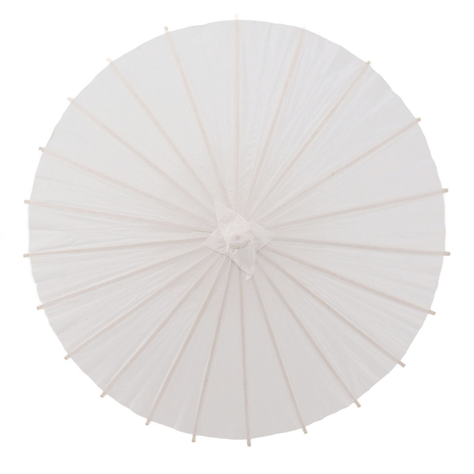 Kids Paper Parasol Bamboo and Paper Chinese Style Elegant White DIY Paper view 4