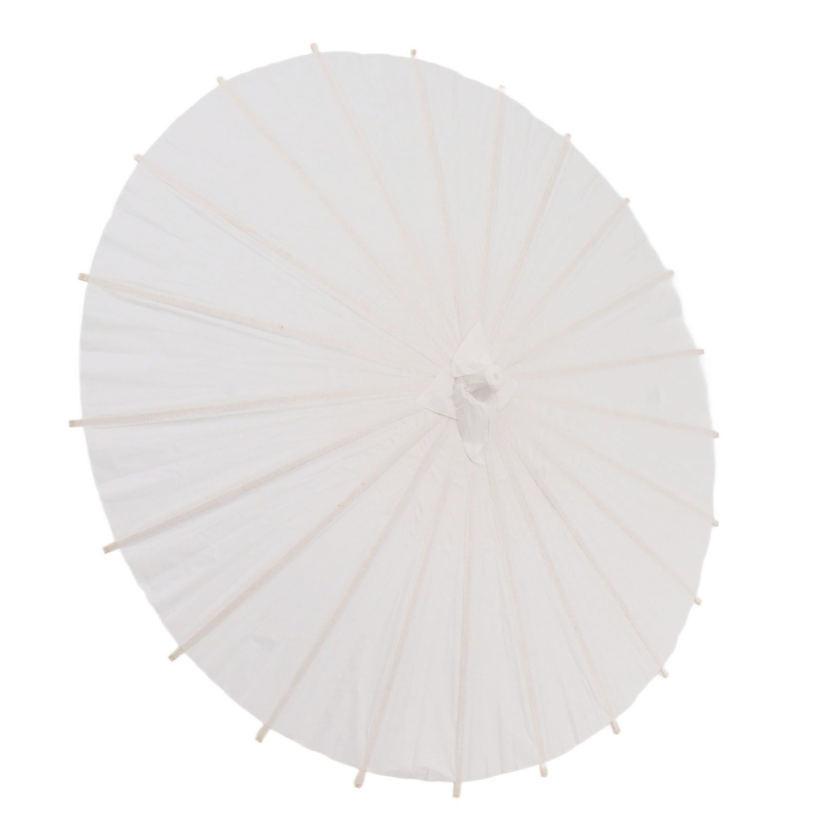 Kids Paper Parasol Bamboo and Paper Chinese Style Elegant White DIY Paper view 6