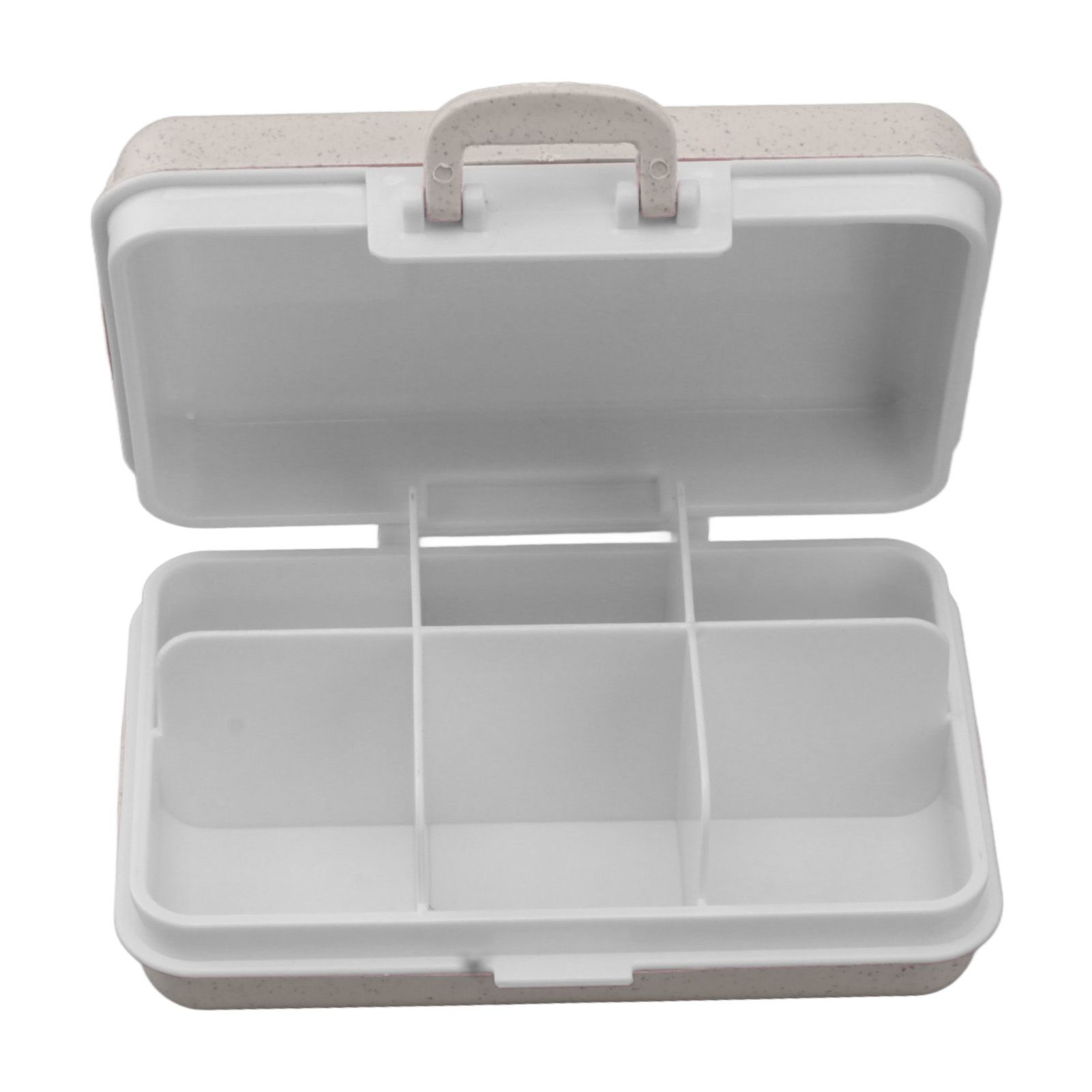 Mini Medicine Box 6 Compartments Luggage Design Tight Sealing Plastic Medicine view 8