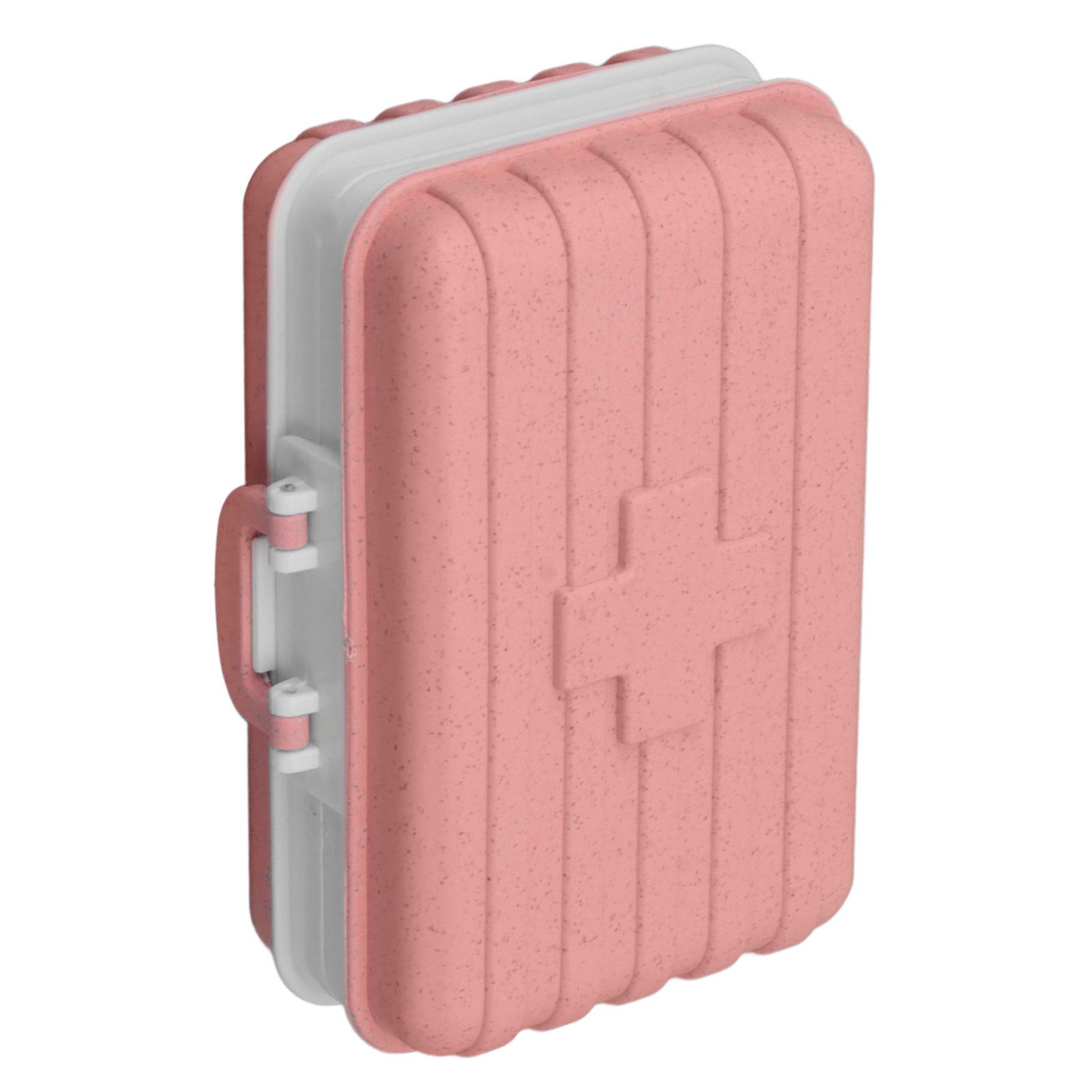 Mini Medicine Box 6 Compartments Luggage Design Tight Sealing Plastic Medicine view 5
