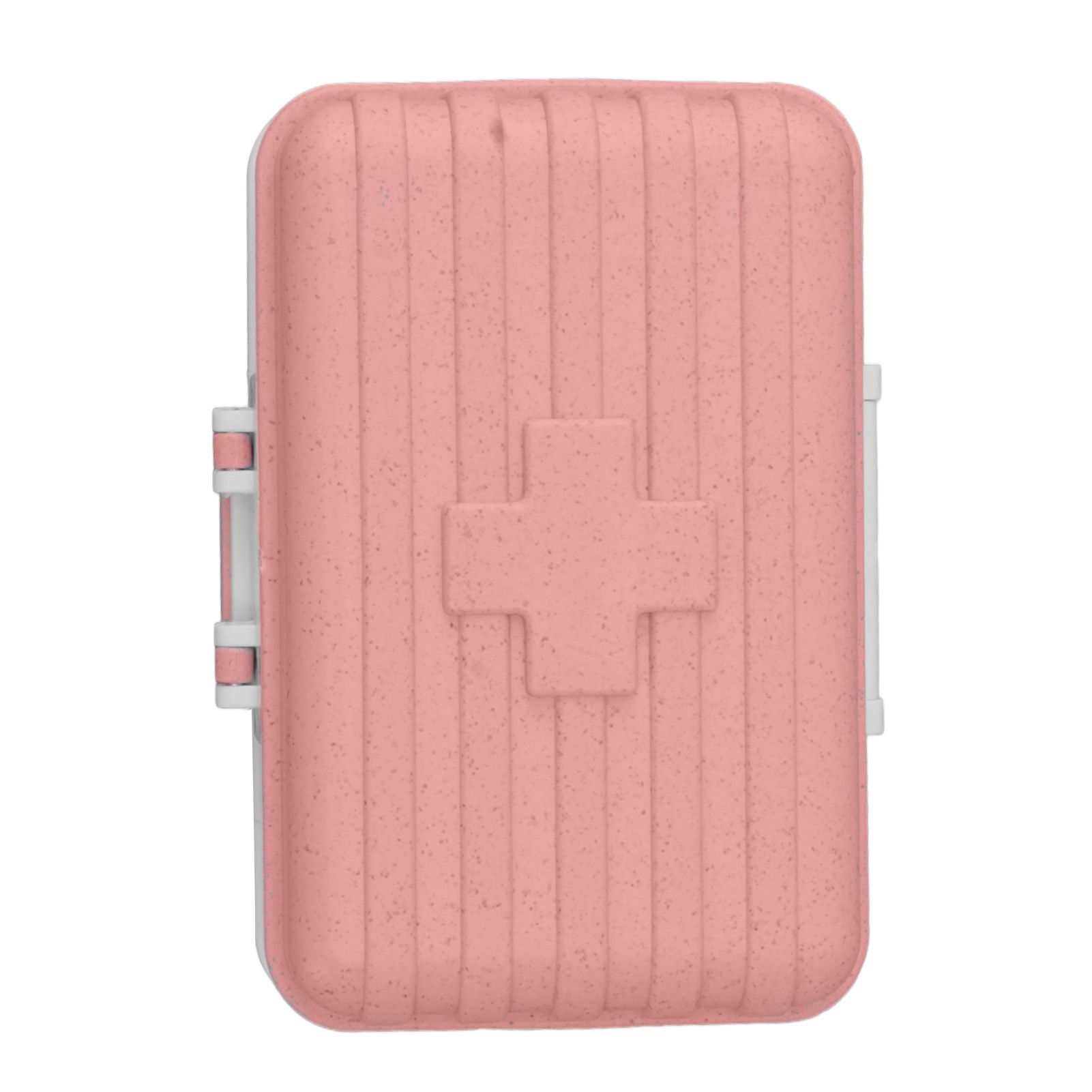Mini Medicine Box 6 Compartments Luggage Design Tight Sealing Plastic Medicine view 6