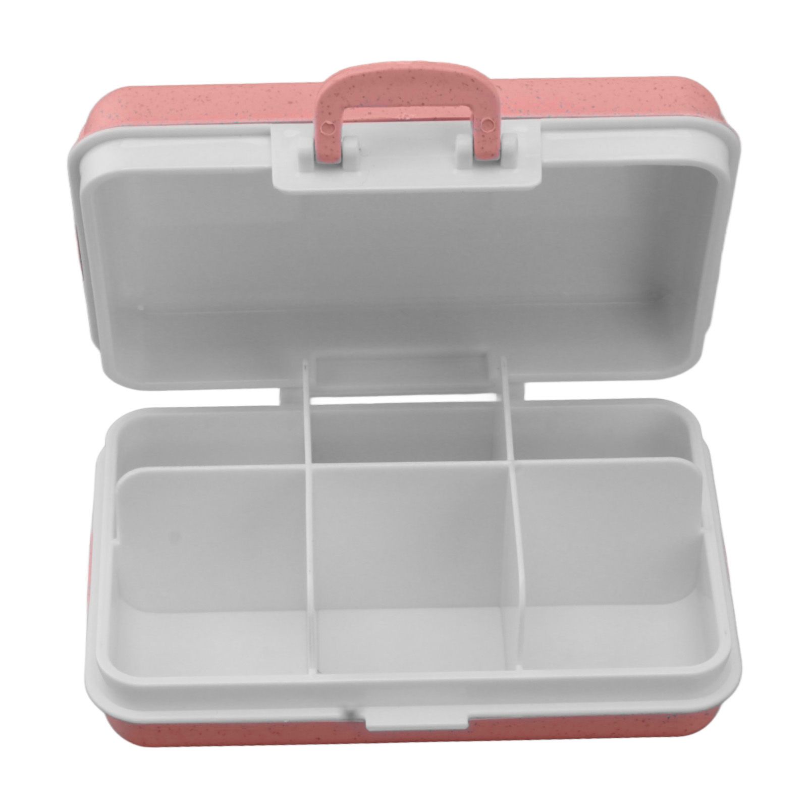 Mini Medicine Box 6 Compartments Luggage Design Tight Sealing Plastic Medicine view 8