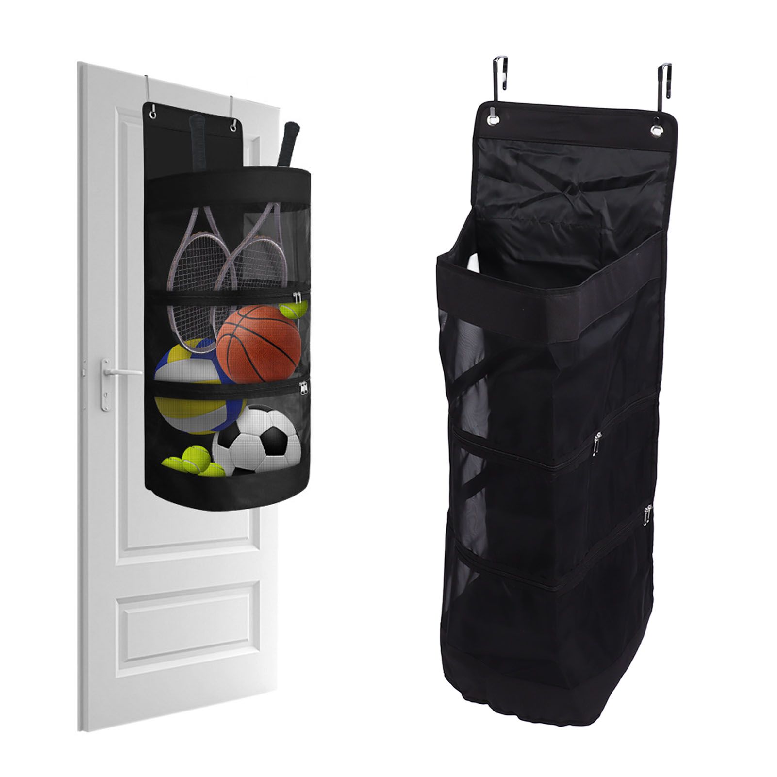 Door Sports Equipment Storage Bag Garage Toy Ball Organizer for Soccer view 11