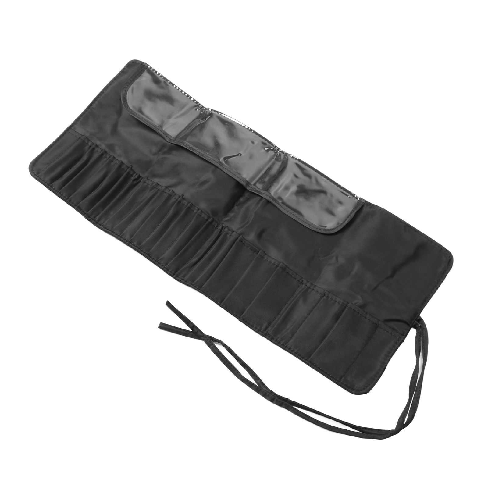 Makeup Brush Case 26 Holes Cosmetic Tool Storage Bag Black Large Capacity view 2