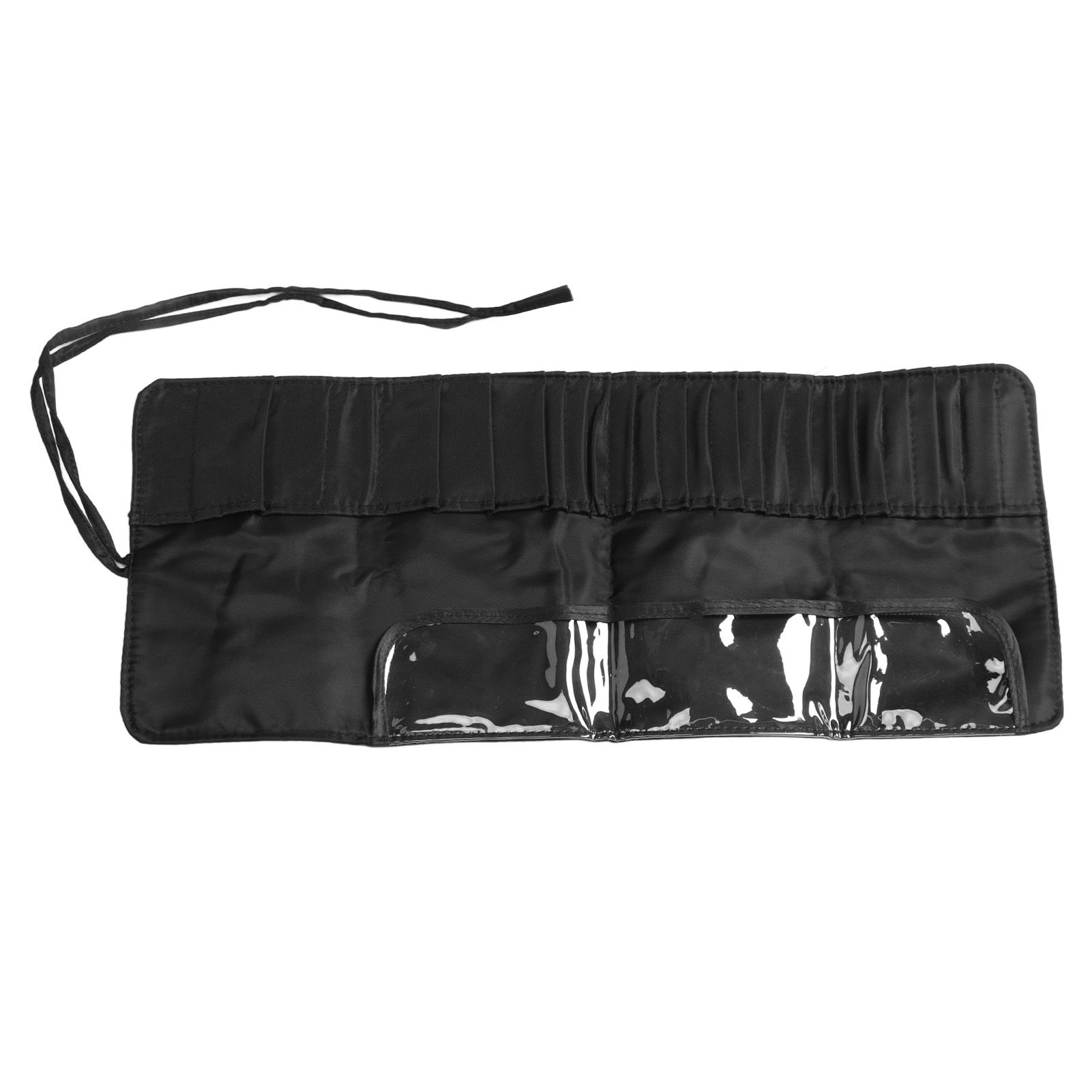 Makeup Brush Case 26 Holes Cosmetic Tool Storage Bag Black Large Capacity view 3