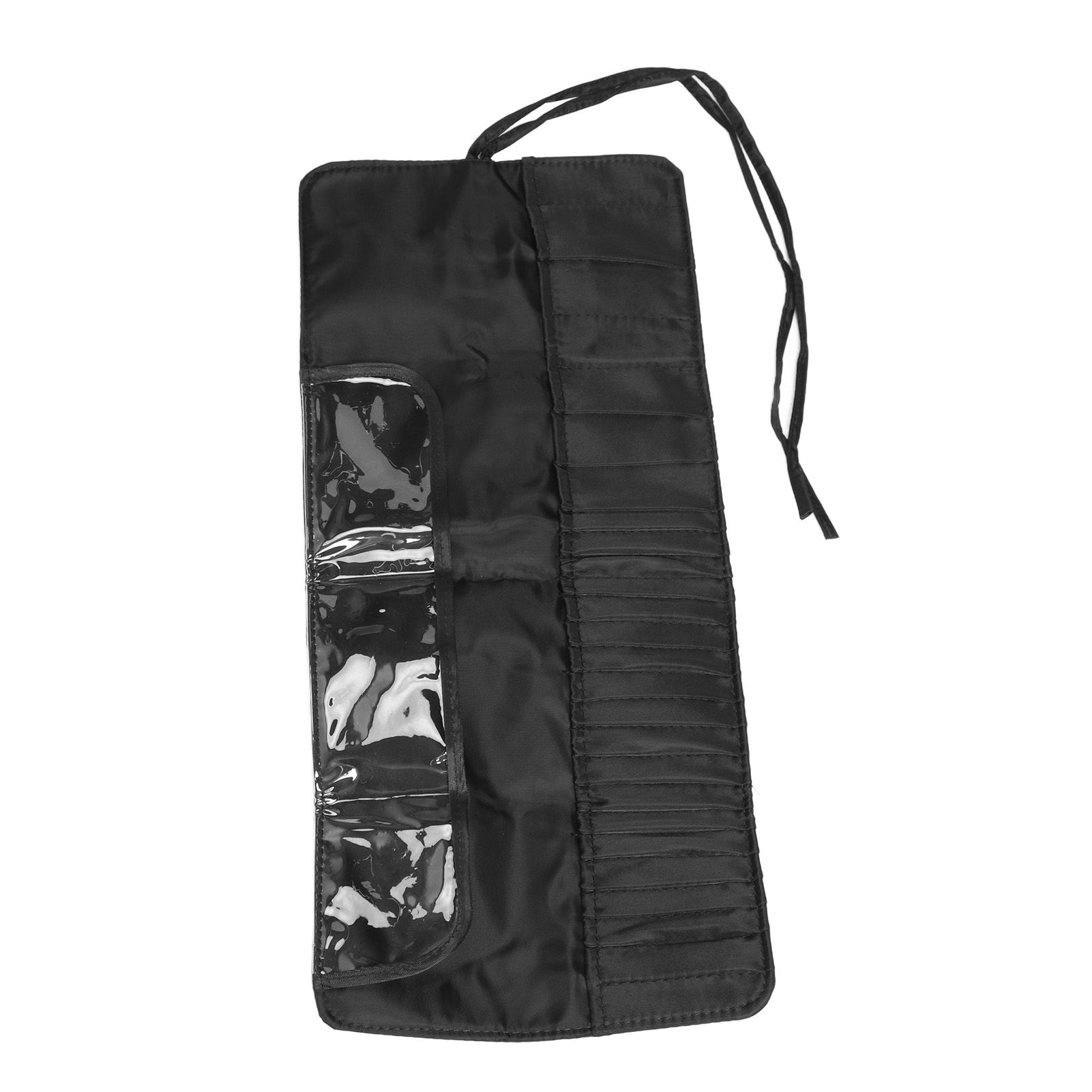 Makeup Brush Case 26 Holes Cosmetic Tool Storage Bag Black Large Capacity view 4