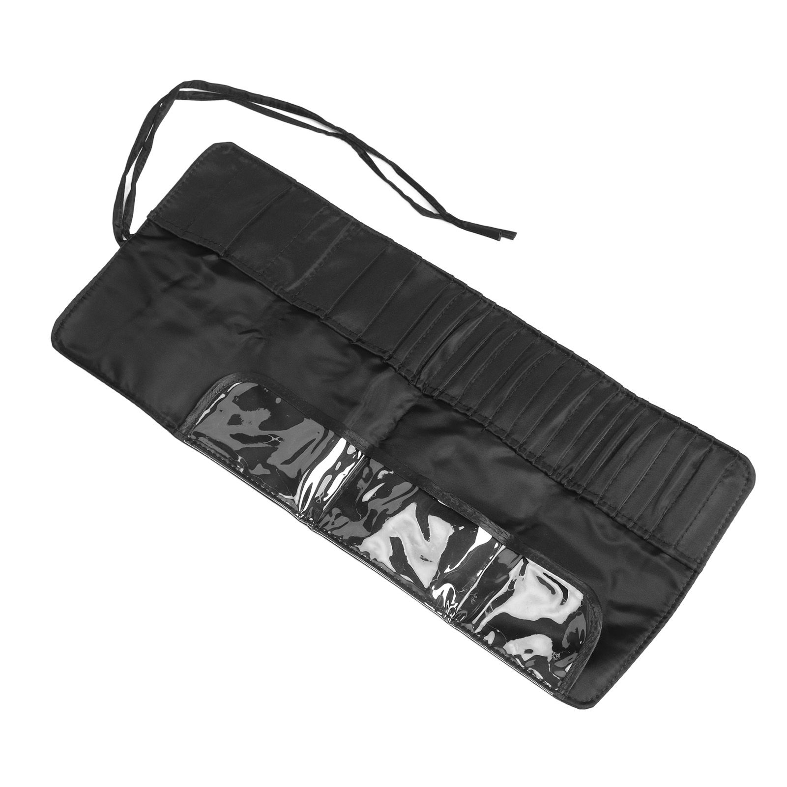 Makeup Brush Case 26 Holes Cosmetic Tool Storage Bag Black Large Capacity view 5