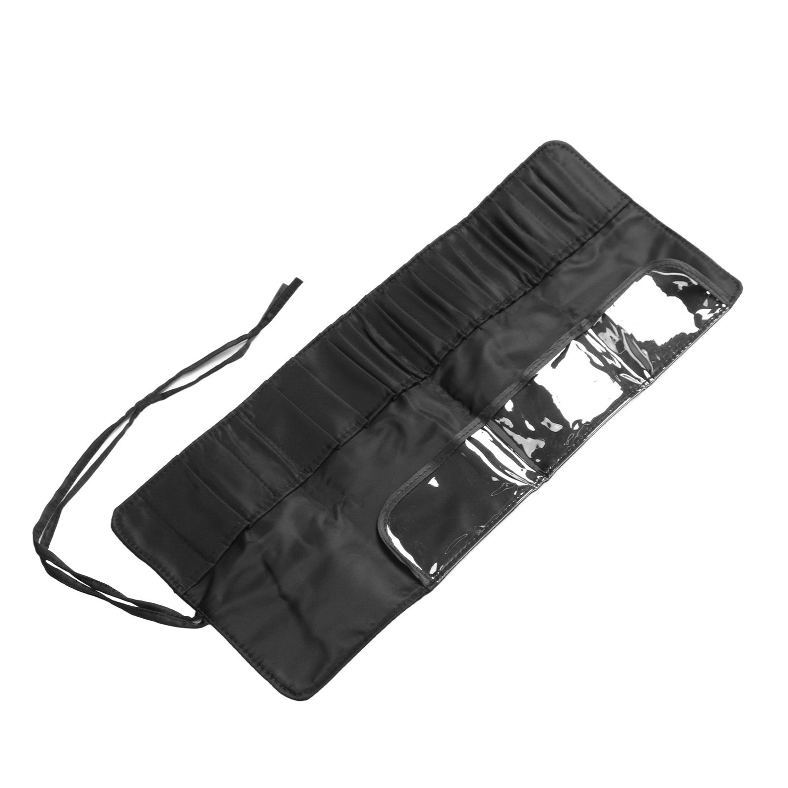 Makeup Brush Case 26 Holes Cosmetic Tool Storage Bag Black Large Capacity view 6