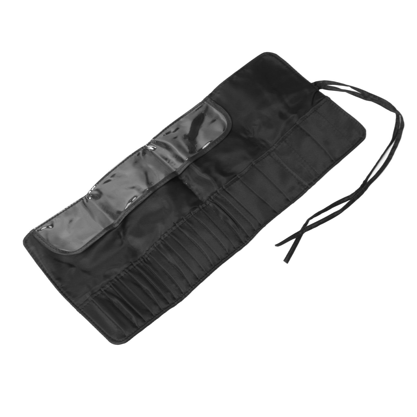 Makeup Brush Case 26 Holes Cosmetic Tool Storage Bag Black Large Capacity view 8