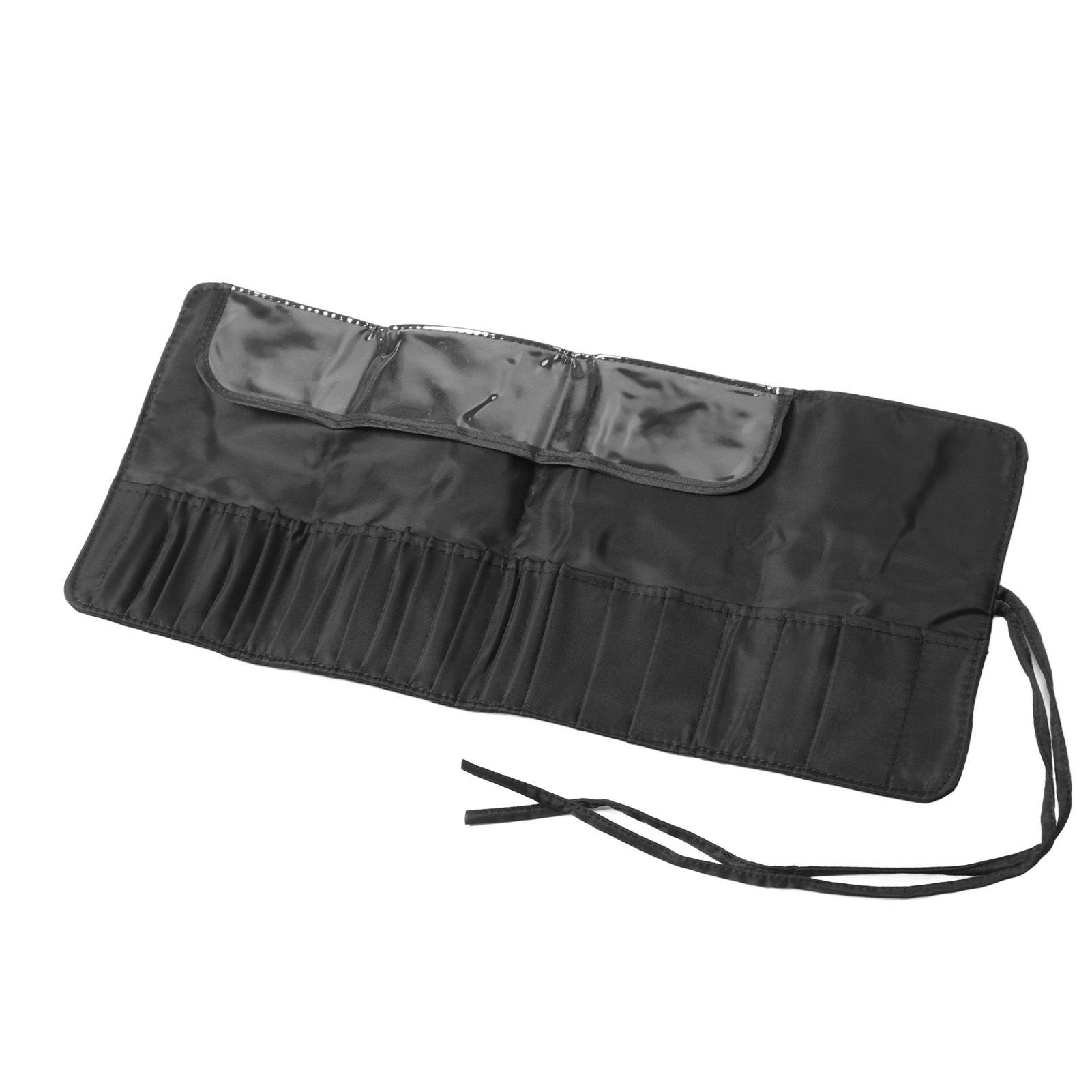 Makeup Brush Case 26 Holes Cosmetic Tool Storage Bag Black Large Capacity view 9
