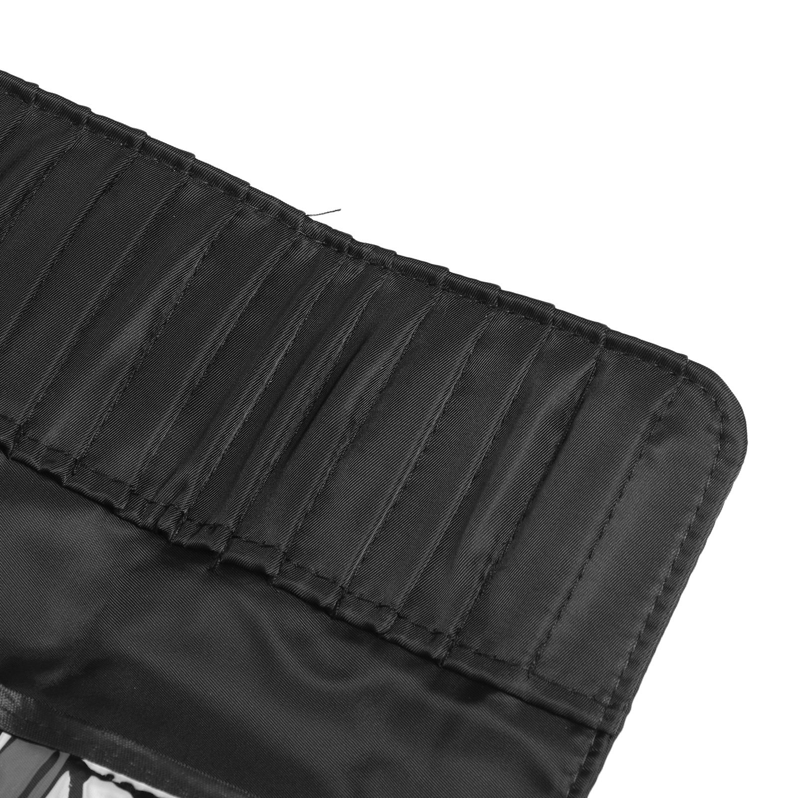 Makeup Brush Case 26 Holes Cosmetic Tool Storage Bag Black Large Capacity view 13