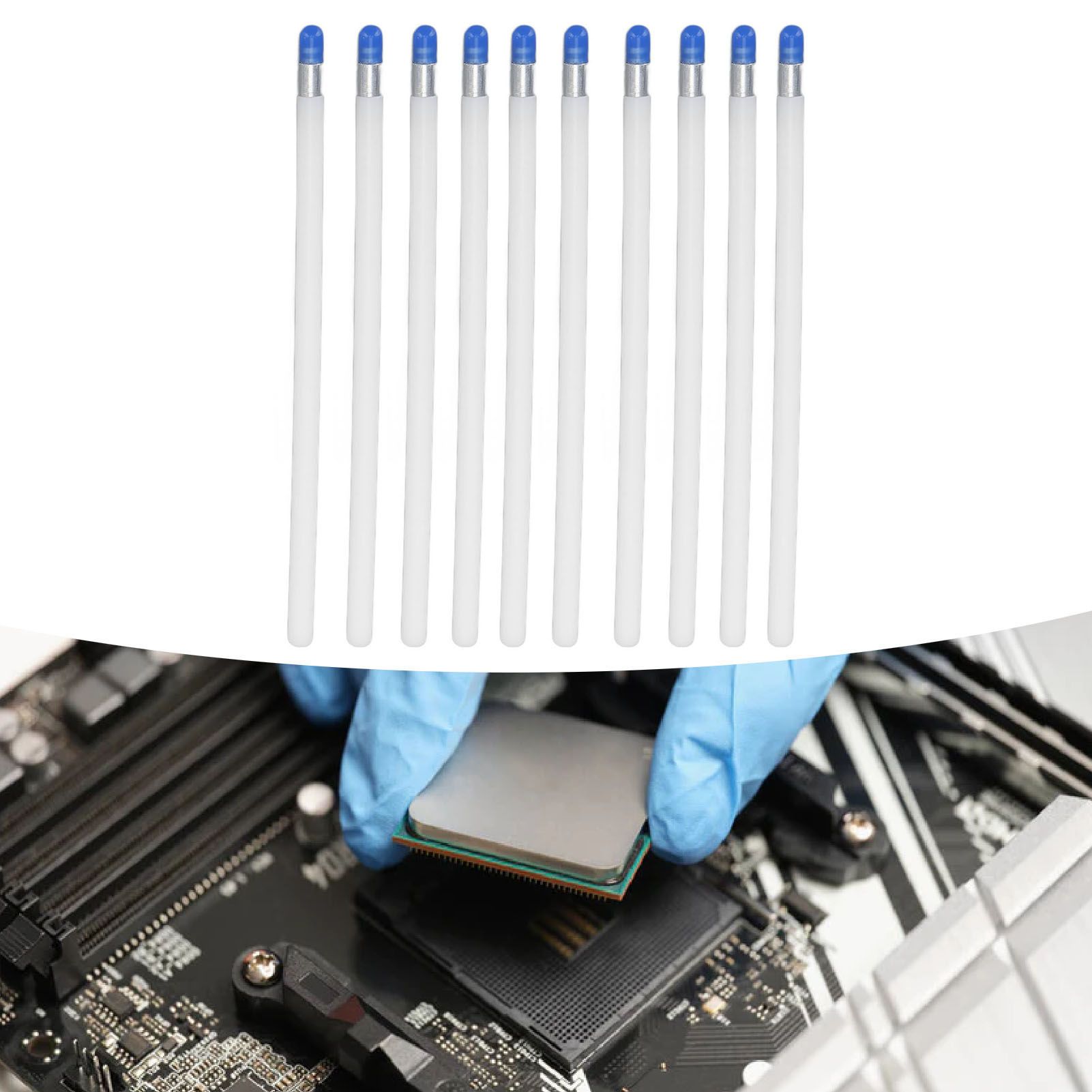 10PCS 135mm Sticky Swab Silicone Pen High Viscosity Dust Removal Cleaning Pen view 11